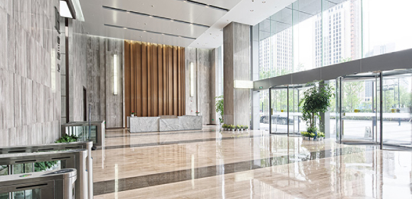 Connecticut stone restoration for commercial buildings. Restoring stone flooring in lobbies, entry areas, and more.