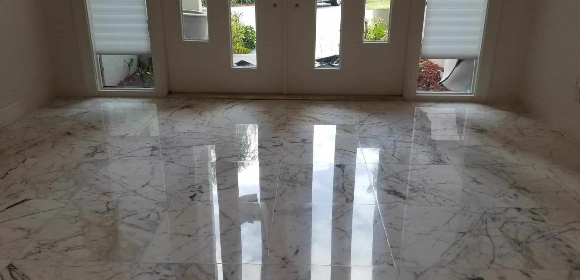 High-end residential marble restoration service, CT.